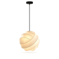 Wabi-Sabi Silk Pendant Light | Wrapped Ribbon Globe, 30, 40, 50 or 60 cm, Bulb Included