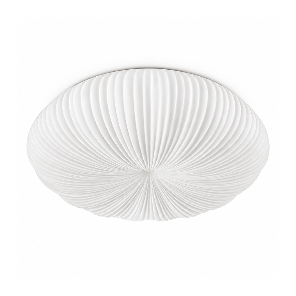 Round LED Flush Ceiling Light | White Acrylic, 30-55 cm, 3-Colour Switchable