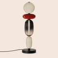 Stacked Glass Totem Table Lamp | 4 Coloured Shades, 66 cm, Console & Sideboard