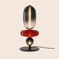 Stacked Glass Totem Table Lamp | 3 Coloured Shades, 45 cm, Bedside & Living Room