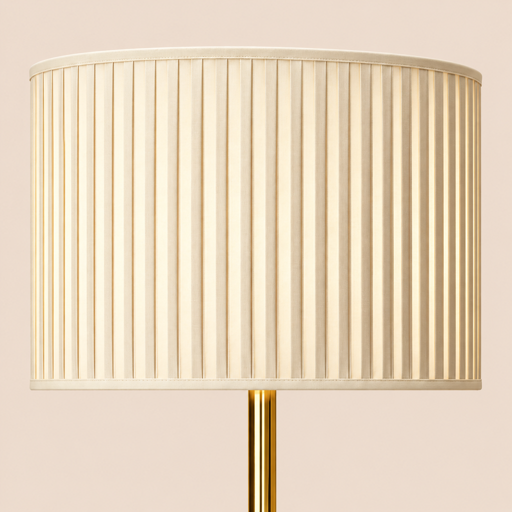 French Fabric Table Lamp - Modern Remote Dimmable Bedside Desk Light