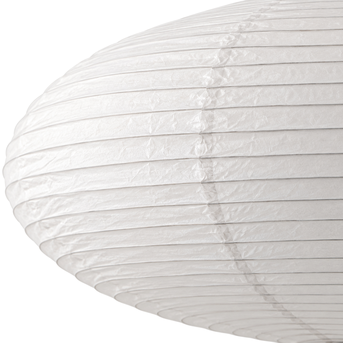 Oval Paper Pendant Light | Japanese Wabi-Sabi Lantern, 50 or 60 cm, White or Black Fitting
