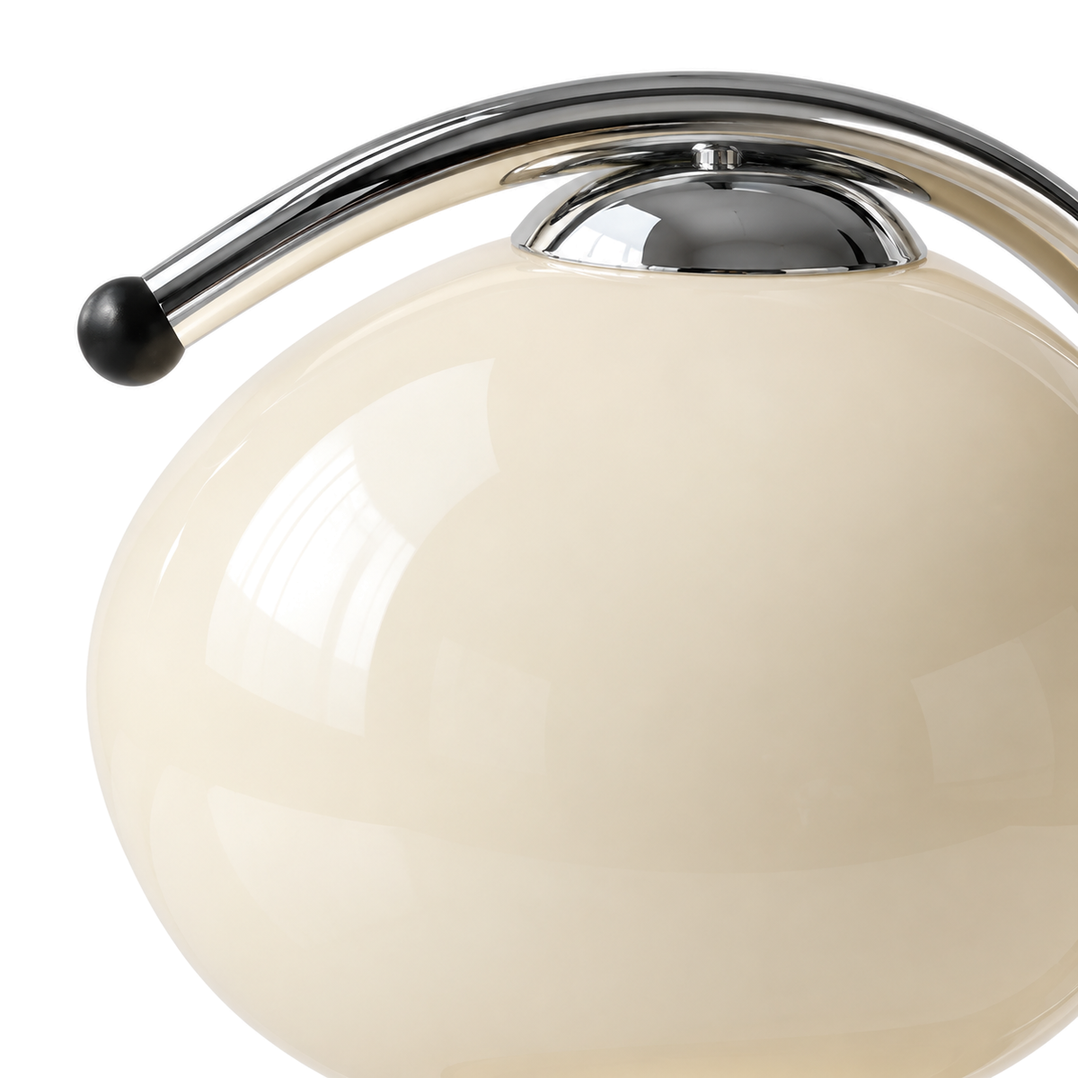 Retro Glass Candle Warmer Lamp | Dimmable Dome Shade, Wood Base, Milky White, Orange or Yellow