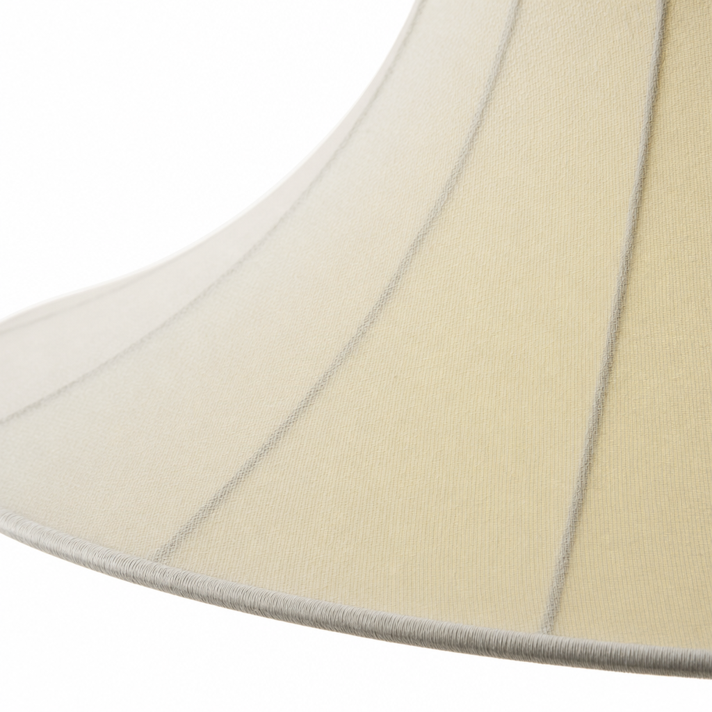 Silk Saucer Pendant Light | Sculptural Flared Handmade Shade, 50/60 cm, Dining Room