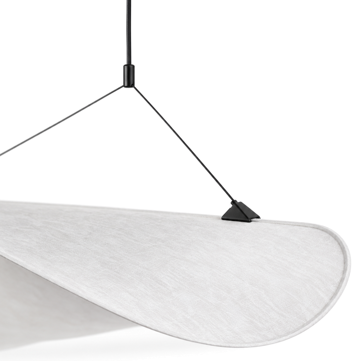Wabi-Sabi Wave Pendant Light | Japandi Paper Shade, Integrated LED, 40, 50 or 60 cm