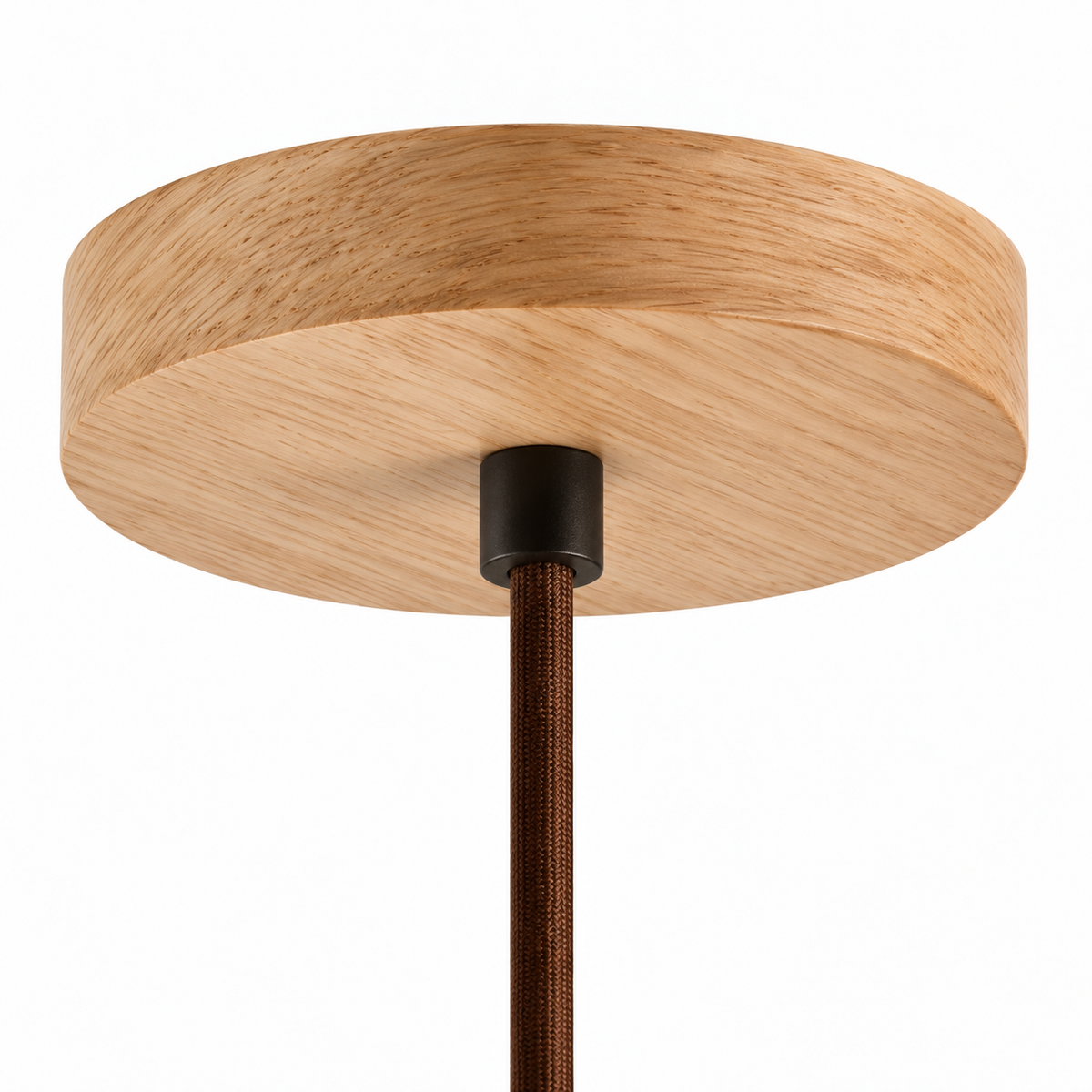 Travertine Donut Pendant Light | Natural Stone 15cm, Walnut or Light Wood, Wabi Sabi