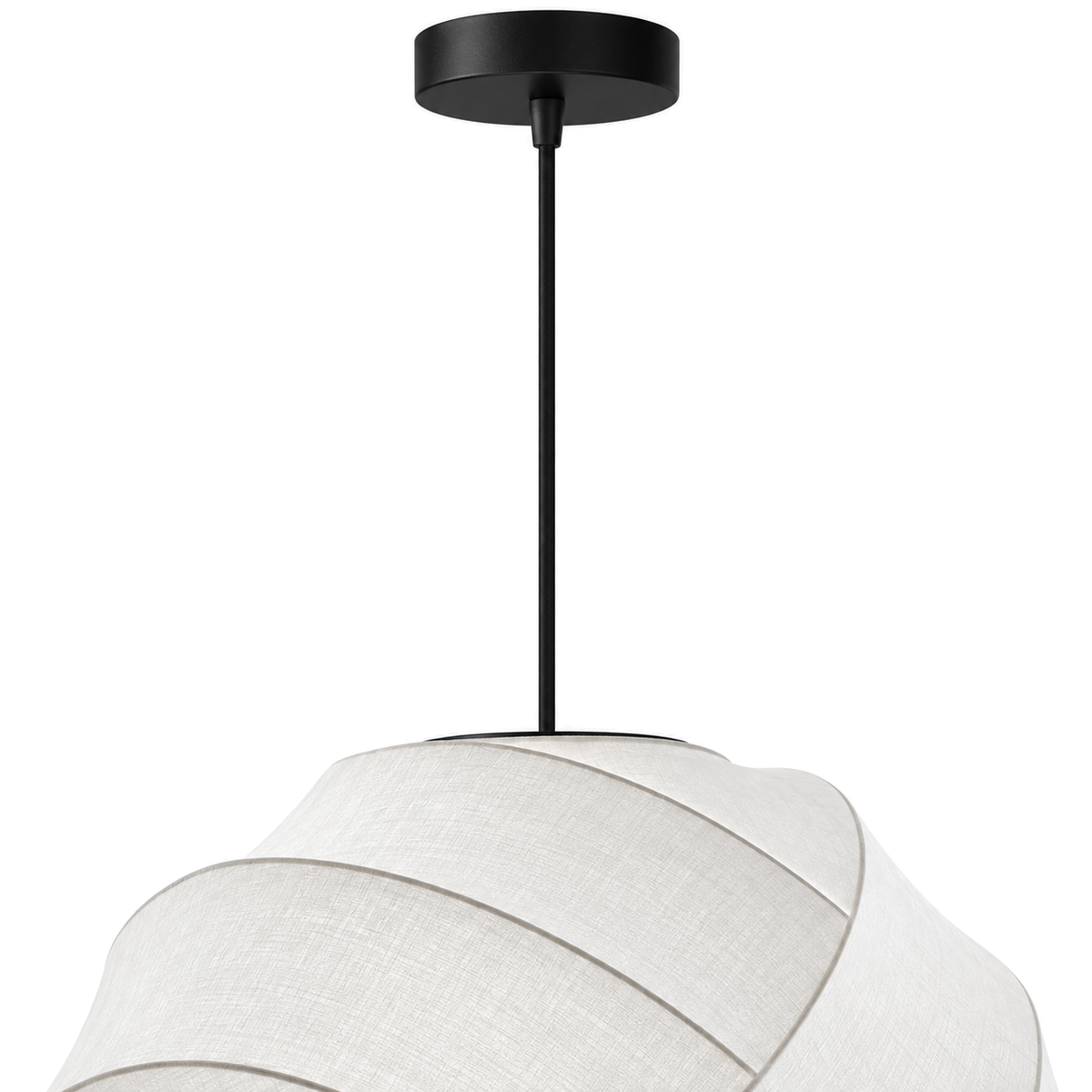 Wabi-Sabi Silk Pendant Light | Wrapped Ribbon Globe, 30, 40, 50 or 60 cm, Bulb Included