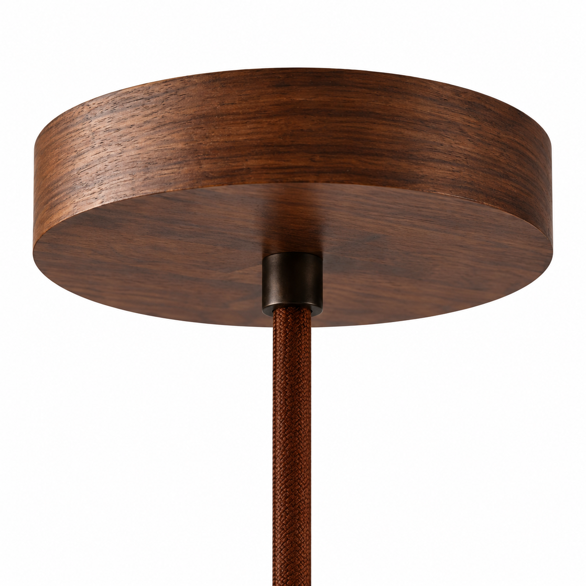 Travertine Donut Pendant Light | Natural Stone 15cm, Walnut or Light Wood, Wabi Sabi