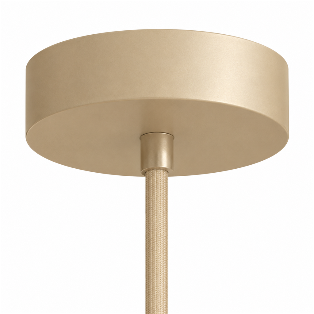 Fluted Silk Pendant Light | Scalloped Hem & Oak Canopy, 40 cm, Bedroom Ceiling Lamp