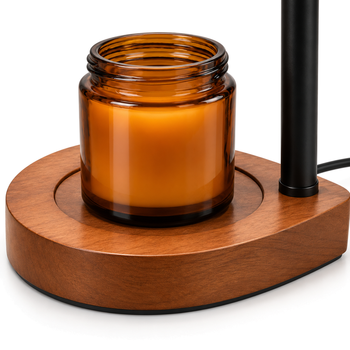 Candle Warmer Lamp | Adjustable Height, Wood or Walnut Base, Dimmable Flameless