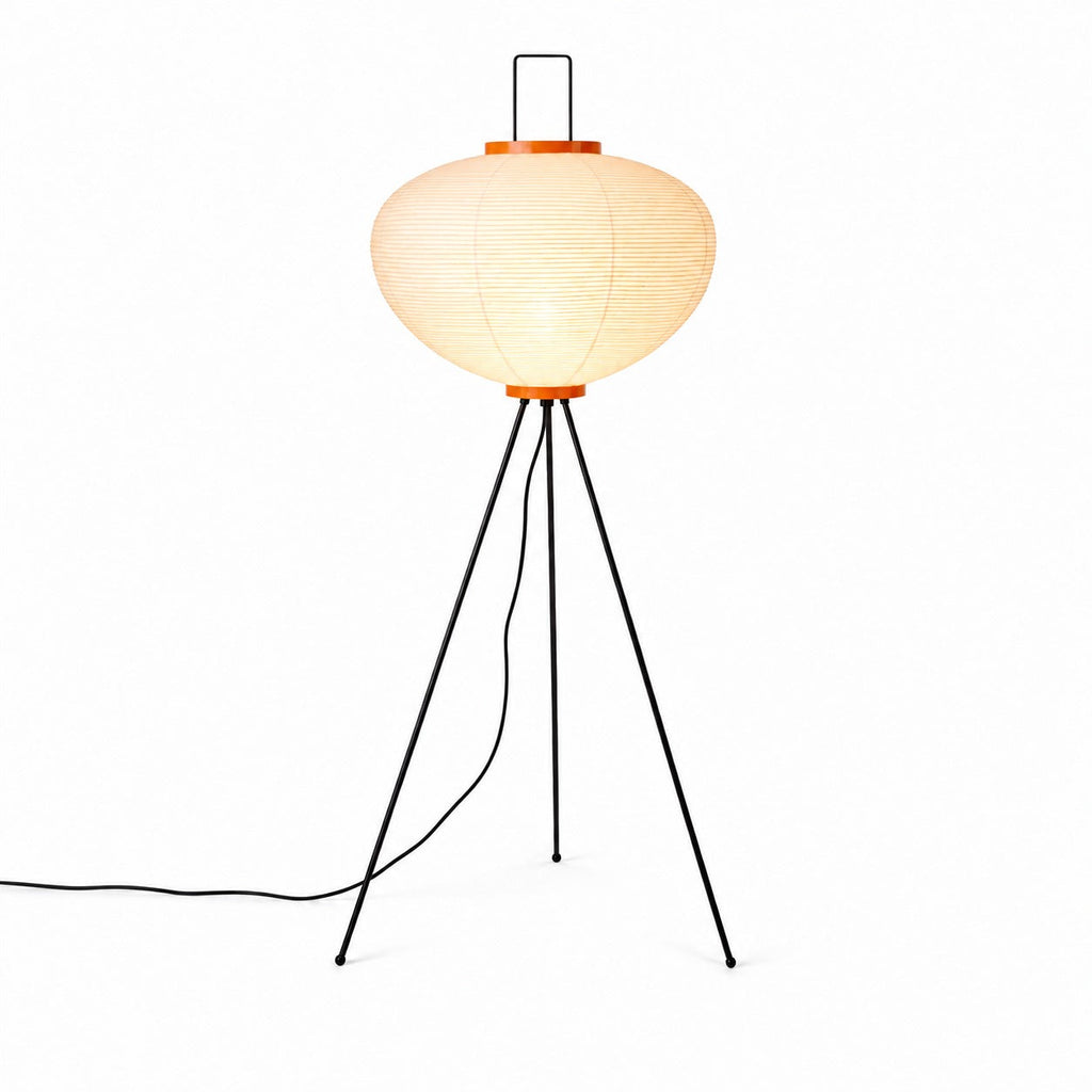 Rice Paper Floor Lamp - Handmade Tripod Lantern - 123cm