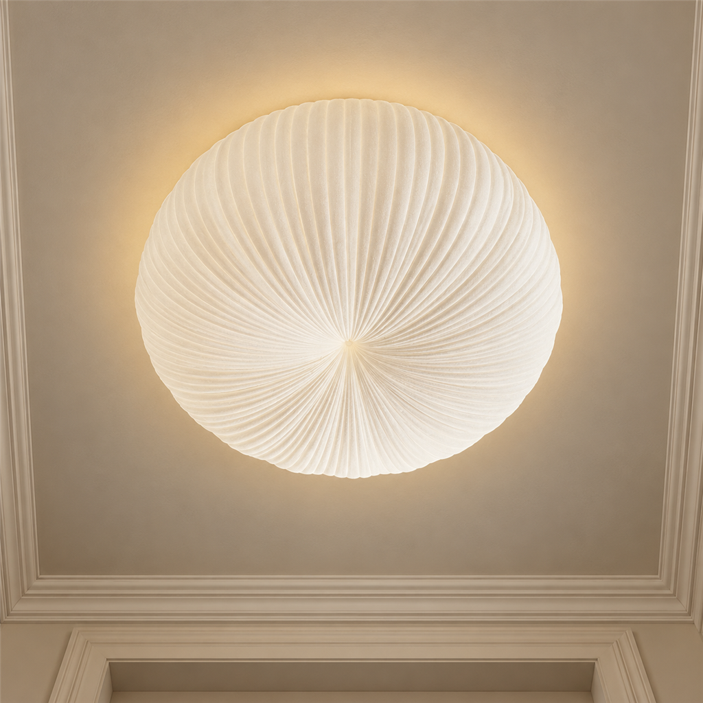 Round LED Flush Ceiling Light | White Acrylic, 30-55 cm, 3-Colour Switchable